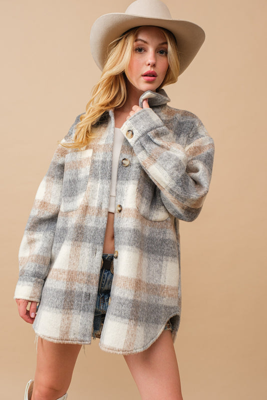 Oversized Paid Jacket