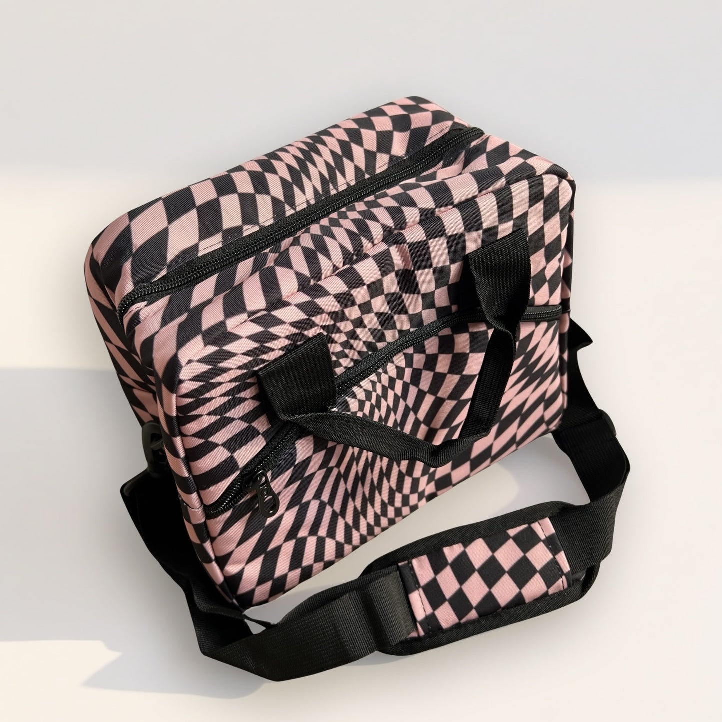 Warped Checkers Lunch Bag