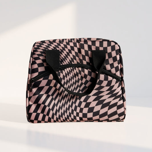 Warped Checkers Lunch Bag