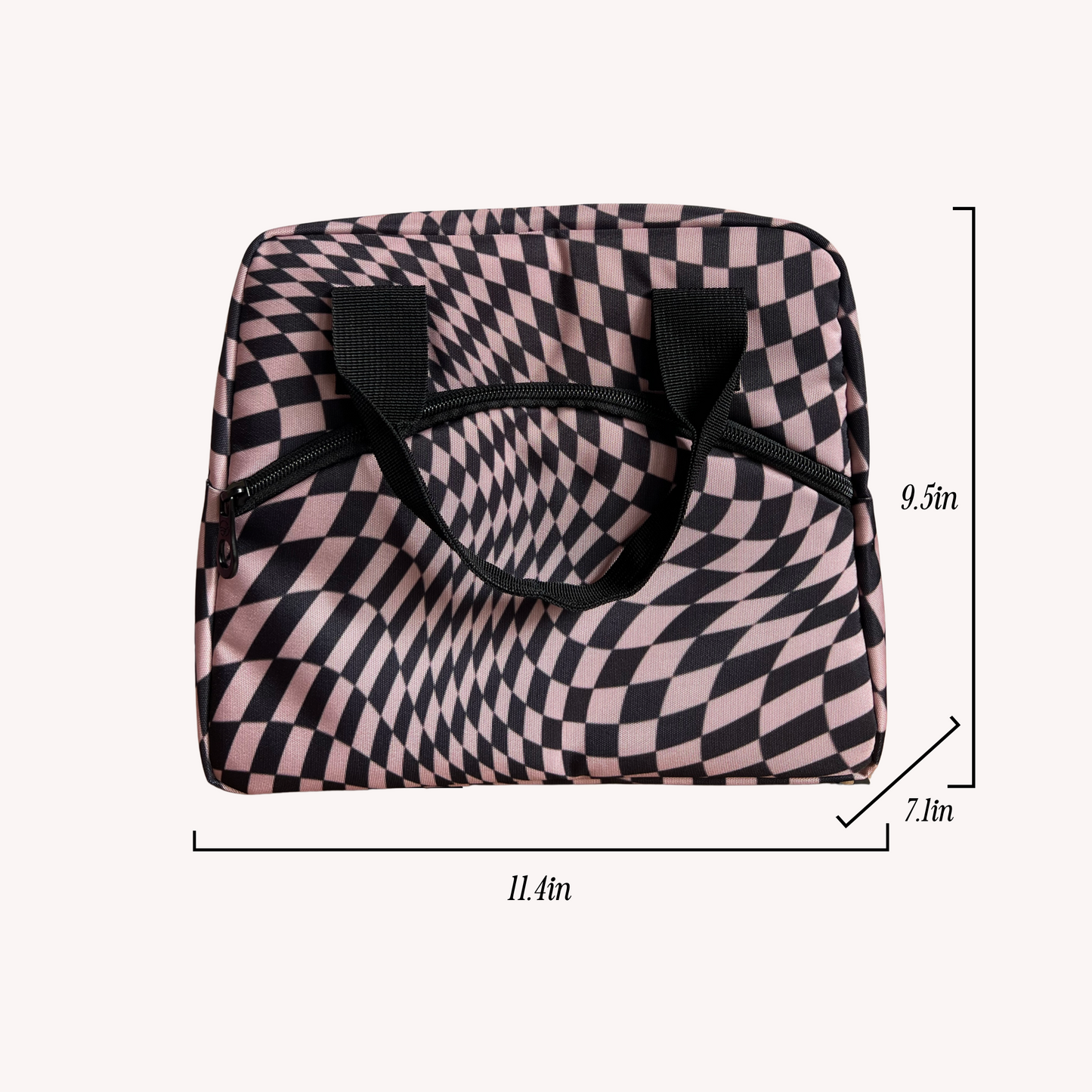 Warped Checkers Lunch Bag